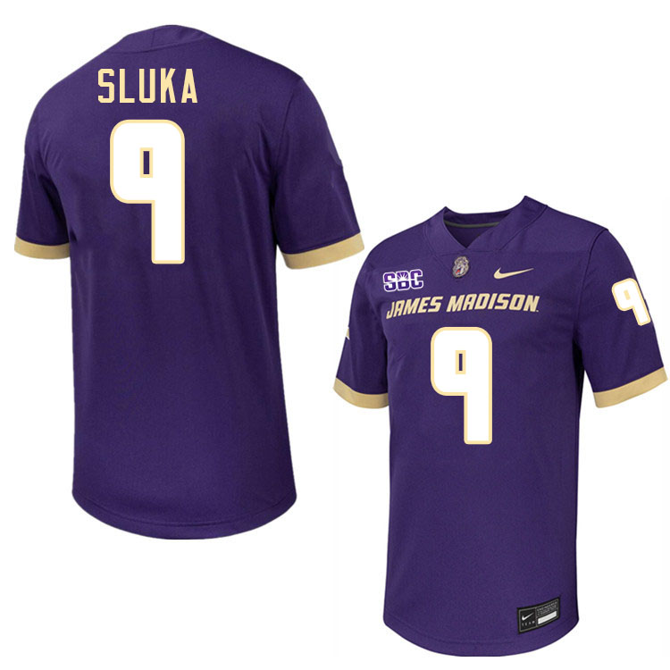 #9 Matthew Sluka JMU Jersey,James Madison Dukes Football Jerseys Stitched-Purple #9 Matthew Sluka JMU Jersey,James Madison Dukes Football Jerseys Stitched-Purple